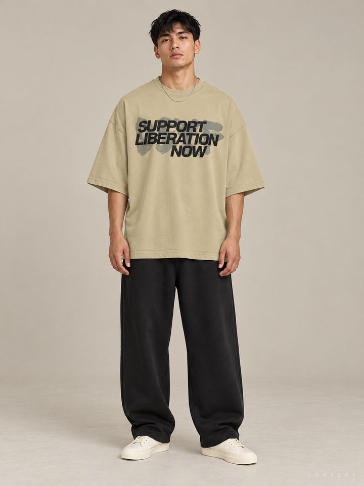 חולצת Fear of God Essentials – Liberation חאקי – חזית