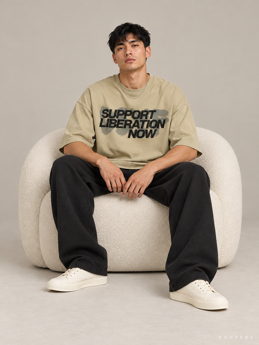 חולצת Fear of God Essentials – Liberation חאקי – סטודיו