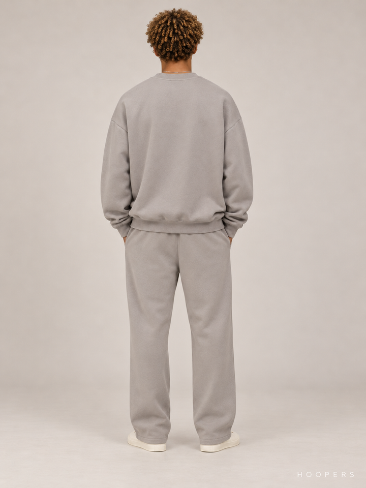 סווטשירט Fear of God Essentials – Big Script אפור – גב
