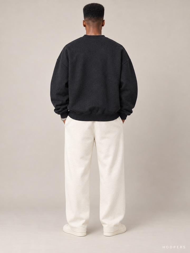 סווטשירט Fear of God Essentials – Band שחור מלאנז' – גב
