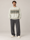 סווטשירט Fear of God Essentials – Band מנטה-אפור מלאנז' | HOOPERS