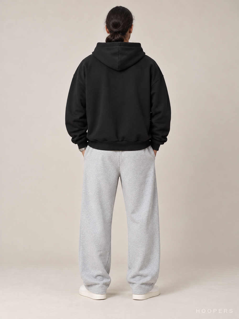 קפוצ'ון Fear of God Essentials – Plain שחור – גב