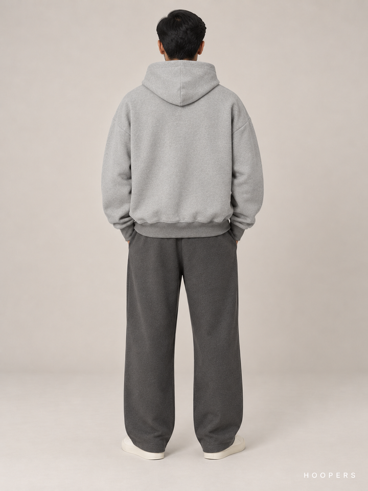 קפוצ'ון Fear of God Essentials – Rib אפור מלאנז' – גב