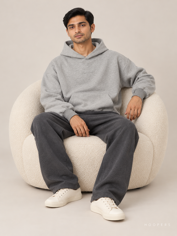 קפוצ'ון Fear of God Essentials – Rib אפור מלאנז' – סטודיו