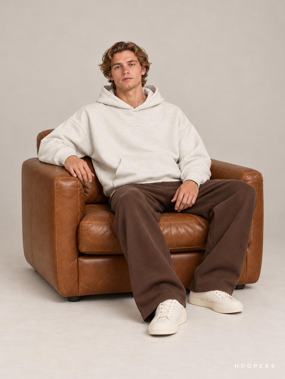 קפוצ'ון Fear of God Essentials – Plain שמנת מלאנז' | HOOPERS