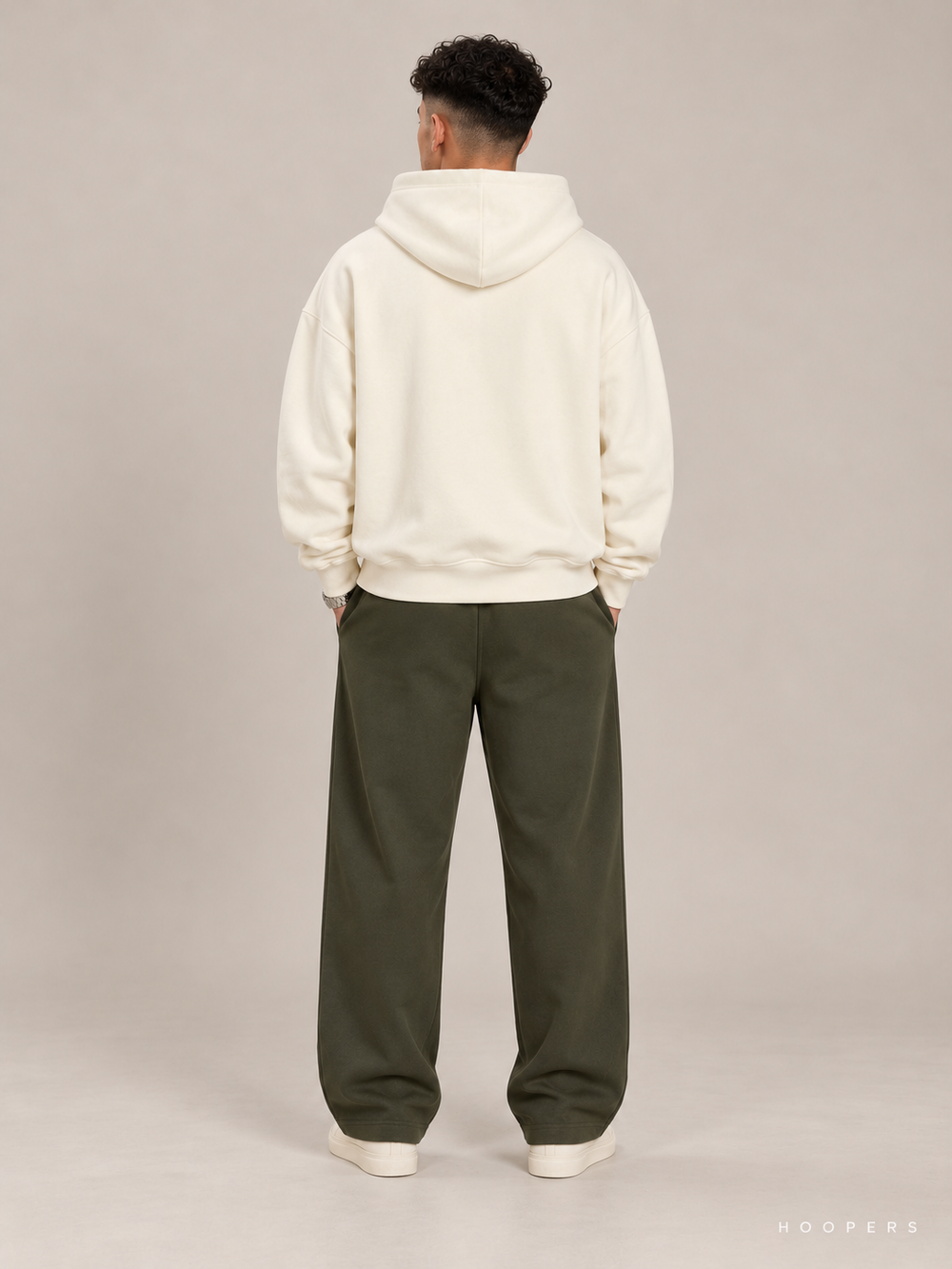 קפוצ'ון Fear of God Essentials – All Valley שמנת – גב