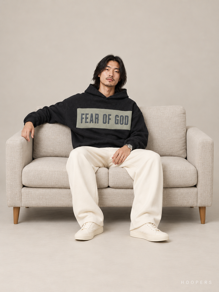 קפוצ'ון Fear of God Essentials – Band שחור מלאנז' – סטודיו