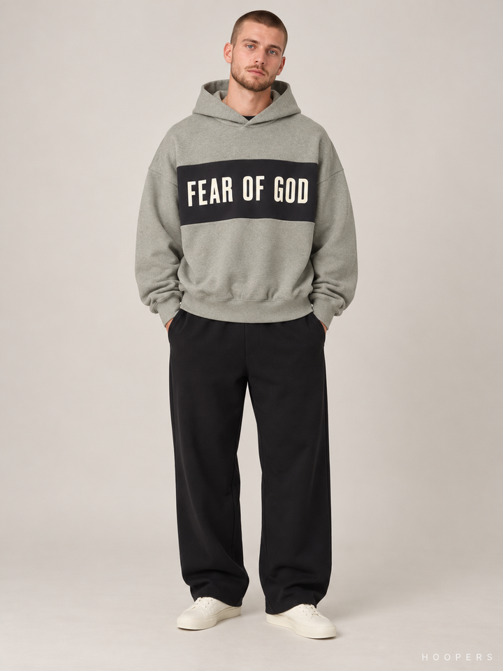 קפוצ'ון Fear of God Essentials – Band מרווה מלאנז' – חזית