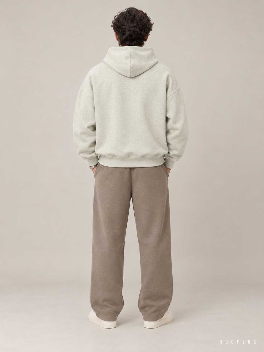 קפוצ'ון Fear of God Essentials – Band מנטה-אפור מלאנז' – גב