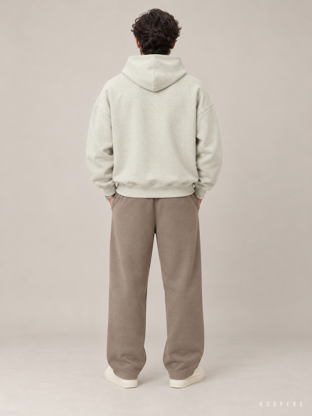 קפוצ'ון Fear of God Essentials – Band מנטה-אפור מלאנז' – גב