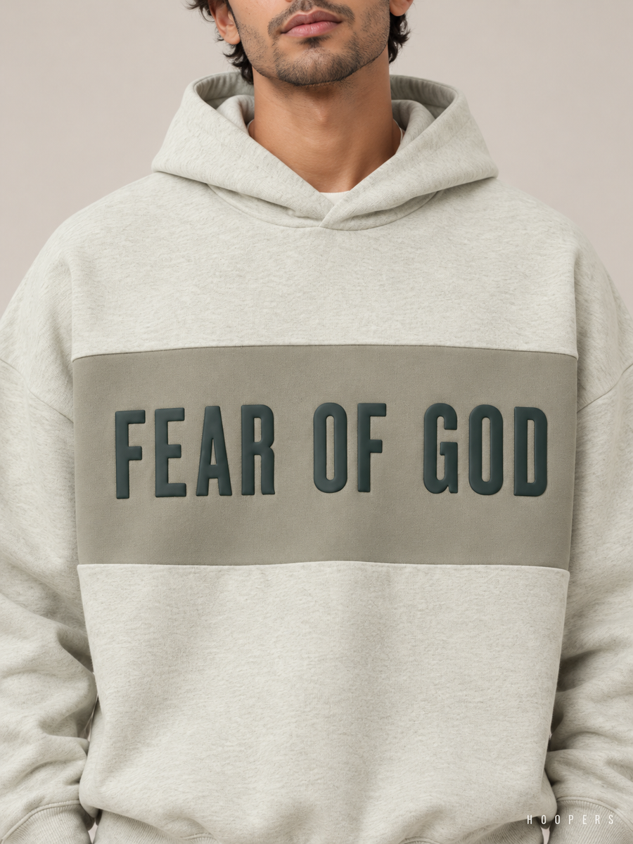 קפוצ'ון Fear of God Essentials – Band מנטה-אפור מלאנז' | HOOPERS
