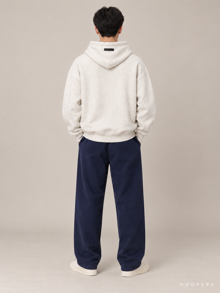 קפוצ'ון Fear of God Essentials – Mini Arch שמנת מלאנז' – גב