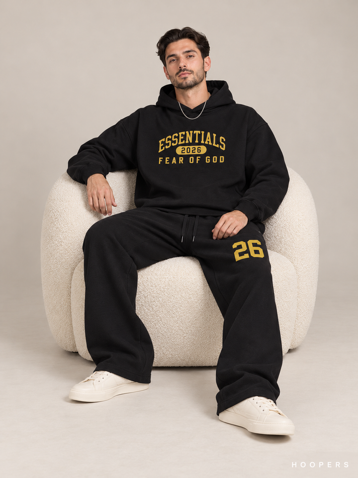 מכנס טרנינג Fear of God Essentials – 26 שחור – סטודיו