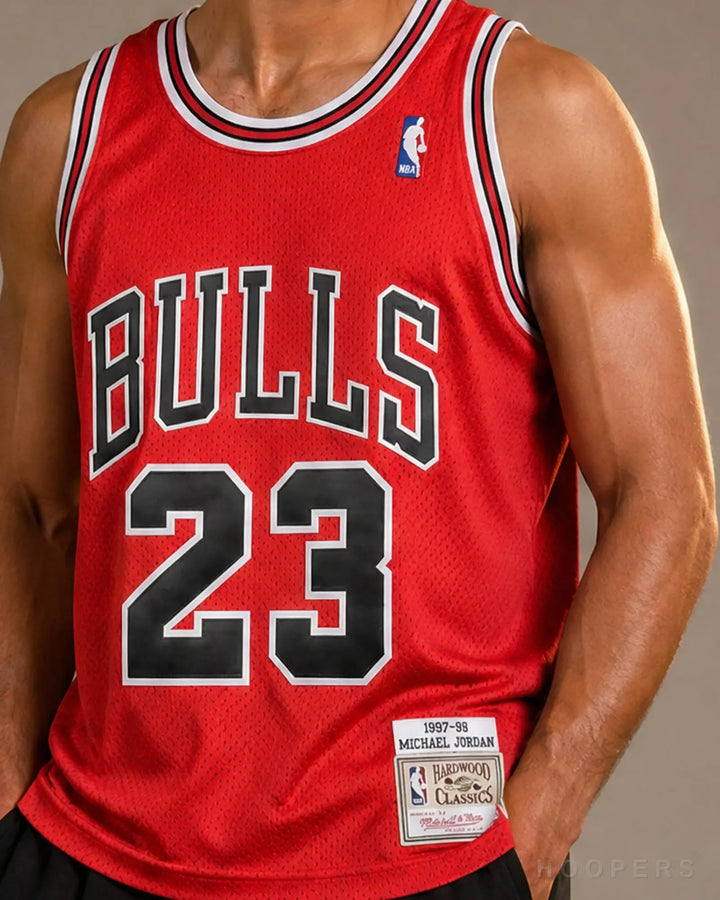 גופיית רטרו שיקגו בולס HOOPERS - תקריב BULLS 23