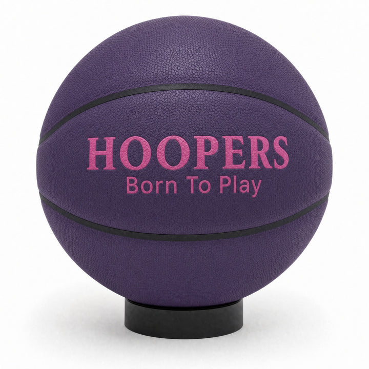 כדורסל HOOPERS Born To Play סגול - צד הלוגו