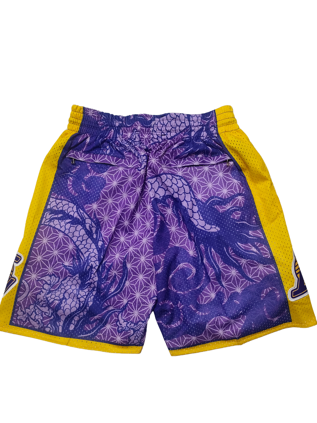 מכנסיי JUST DON סגול צהוב לוס אנג'לס לייקרס