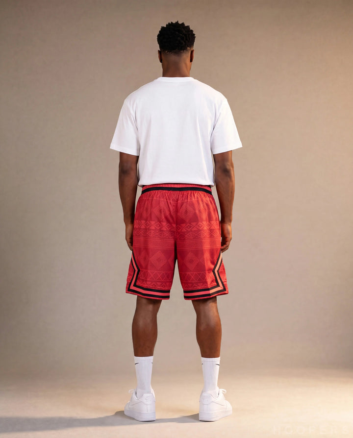 HOOPERS מכנס Jordan Brasil Sunset אדום - גב