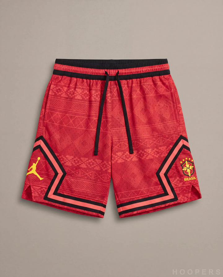 HOOPERS מכנס Jordan Brasil Sunset אדום - flat