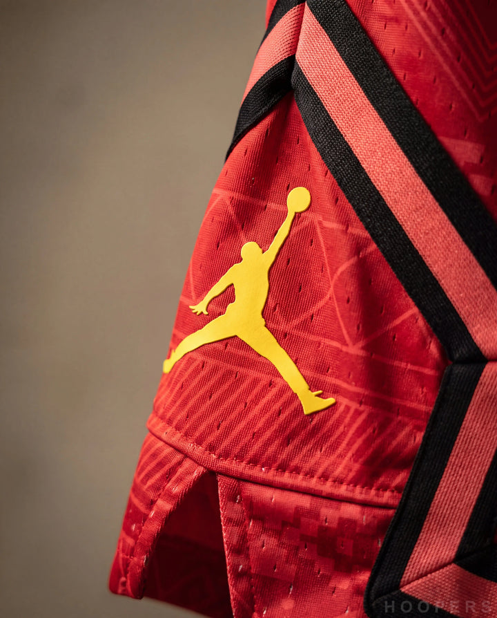 HOOPERS מכנס Jordan Brasil Sunset אדום - מאקרו Jumpman