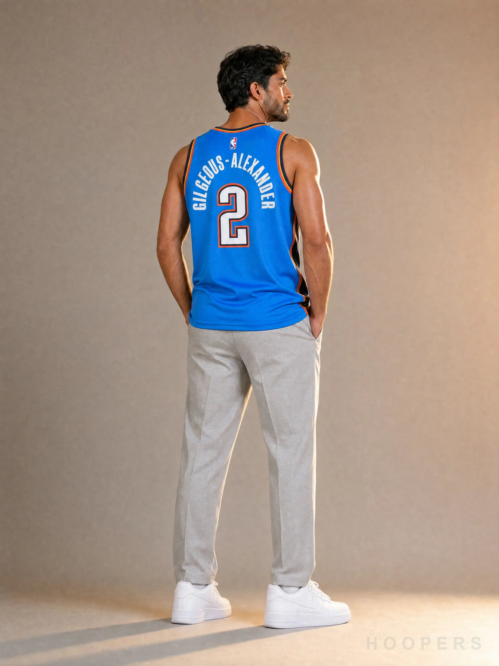גופיית NBA אוקלהומה ת'אנדר HOOPERS - מבט אחורי