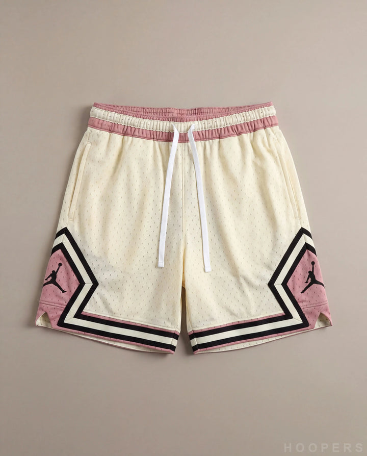 HOOPERS Jordan Cream Rose Edition shorts flat lay