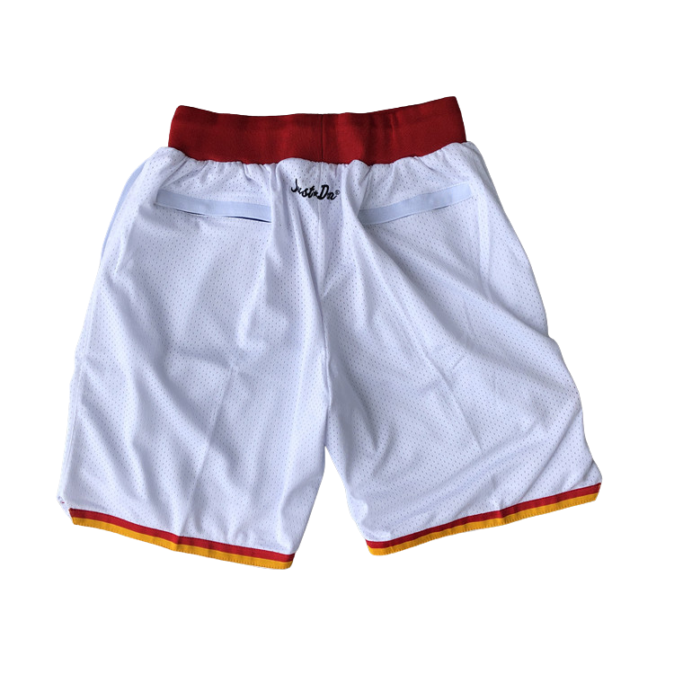 מכנסיי JUST DON לבן אדום יוסטון רוקטס