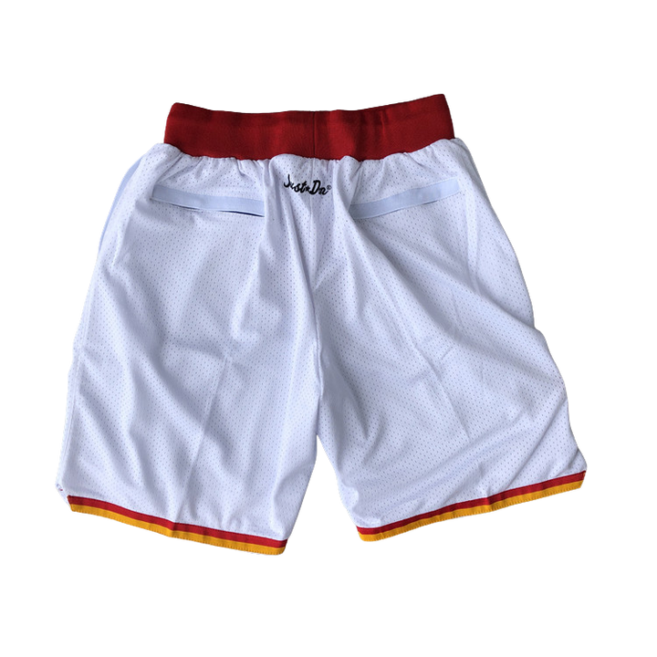 מכנסיי JUST DON לבן אדום יוסטון רוקטס