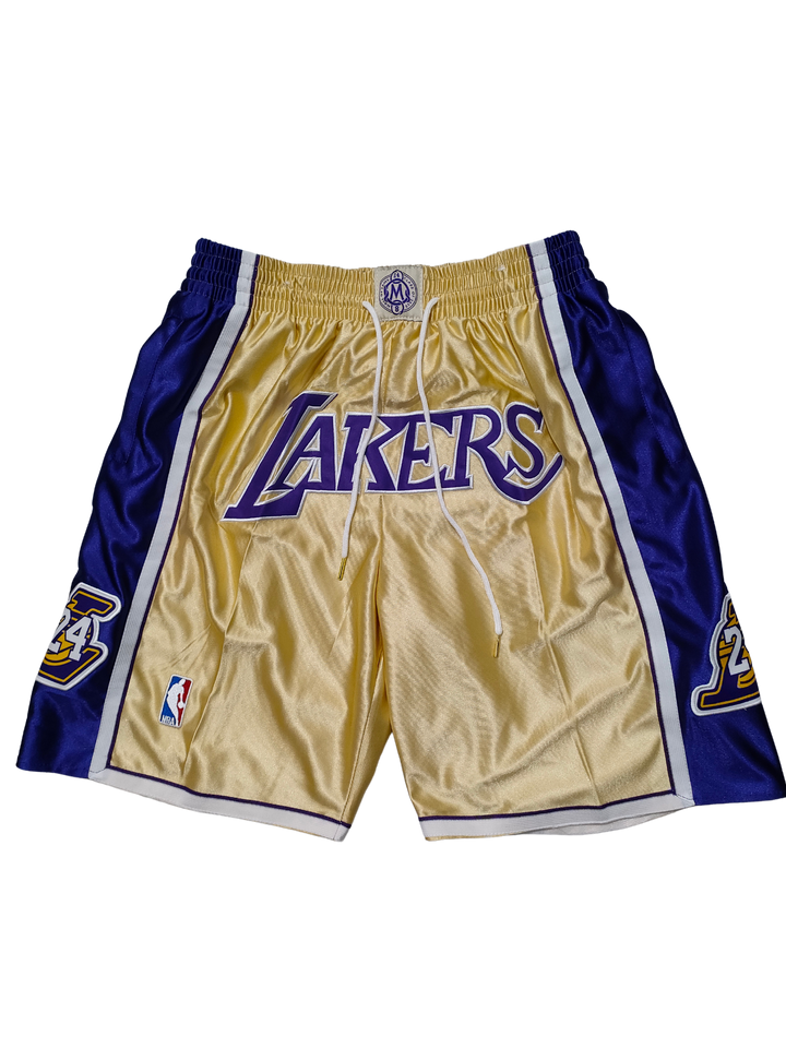 מכנסיי JUST DON זהב סגול לוס אנג'לס לייקרס