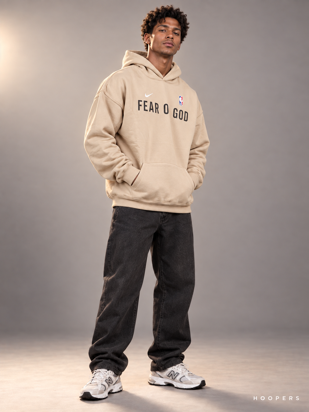קפוצ׳ון FEAR OF GOD בז׳ — זווית