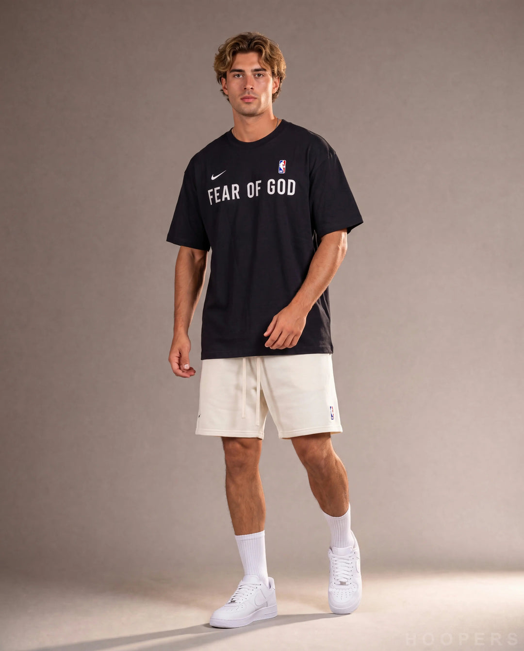HOOPERS FEAR OF GOD חולצה שחורה - דינמי