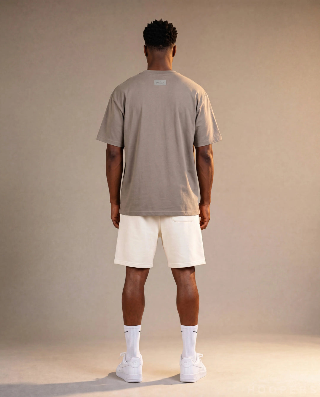 HOOPERS FEAR OF GOD חולצה חומה - גב