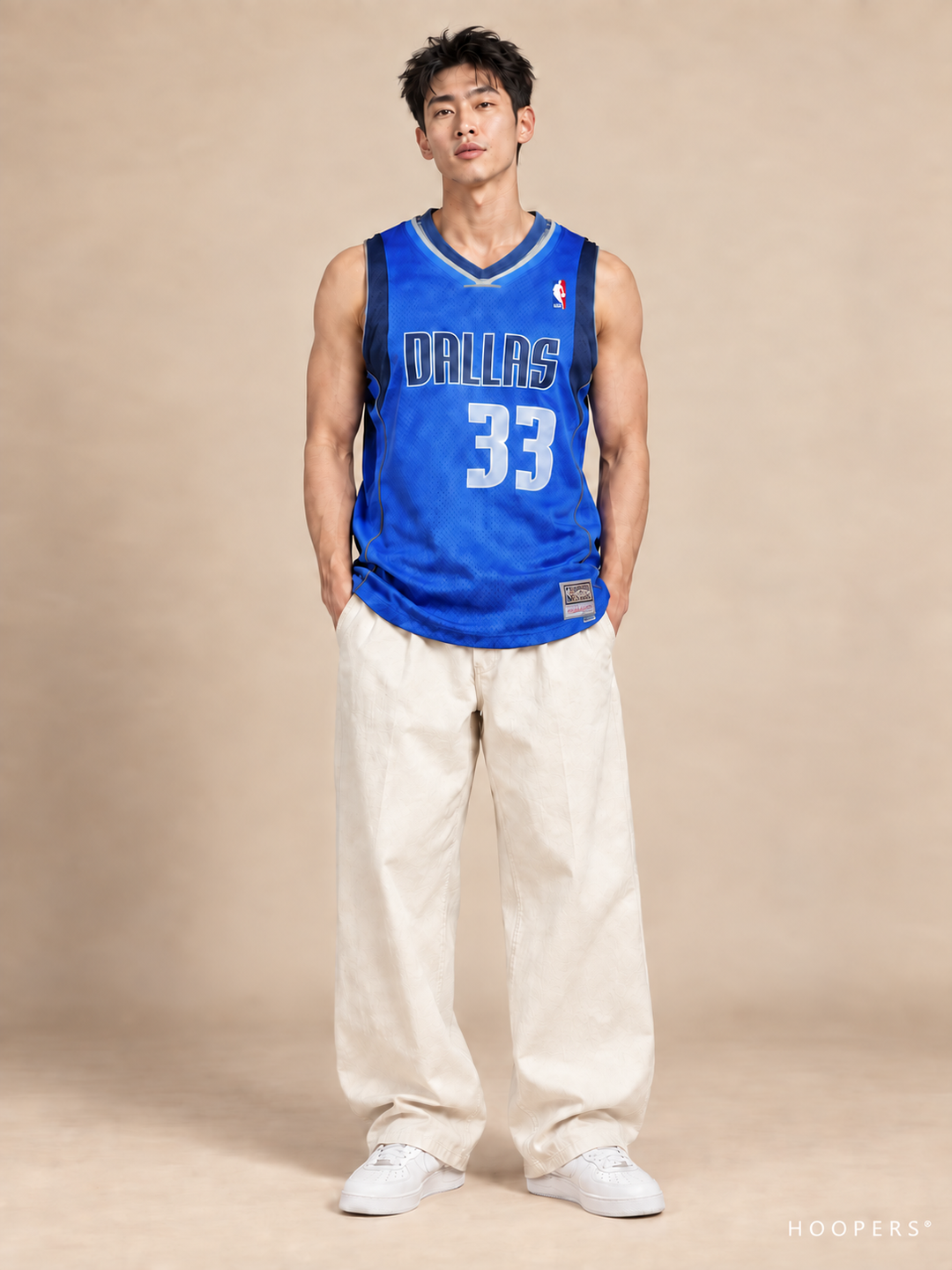 גופיית NBA גל מקל דאלאס כחול 33 – חזית