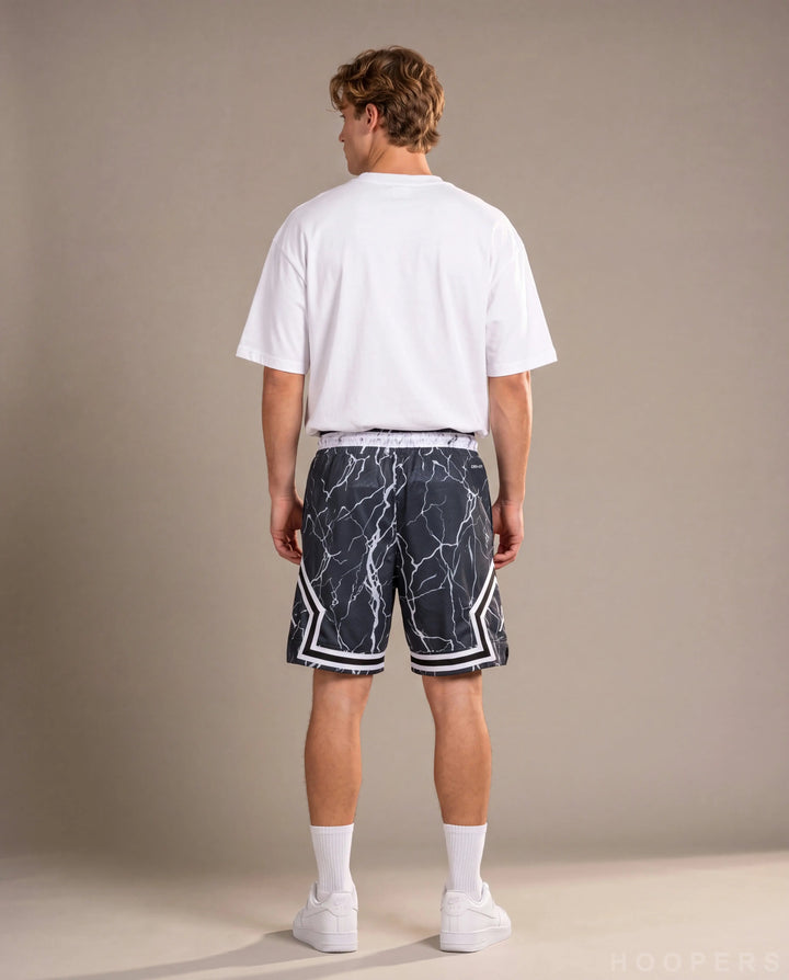 HOOPERS Jordan Thunder Marble shorts back