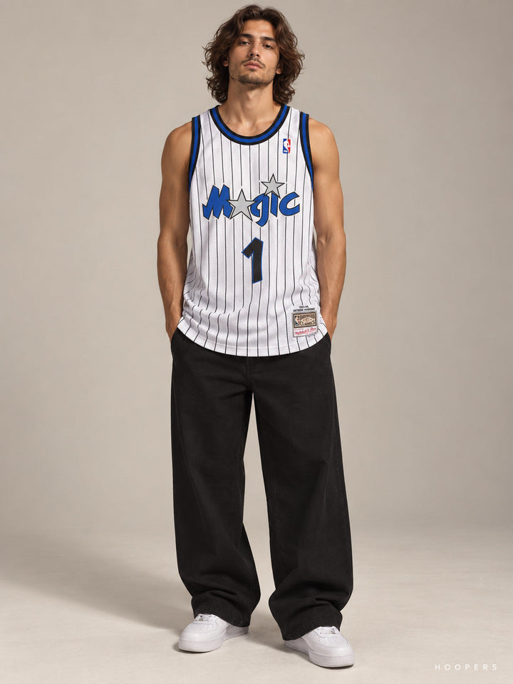 גופיית NBA אנפרני הארדווי אורלנדו מג'יק – לבן רטרו 1993/94 — מבט קדמי