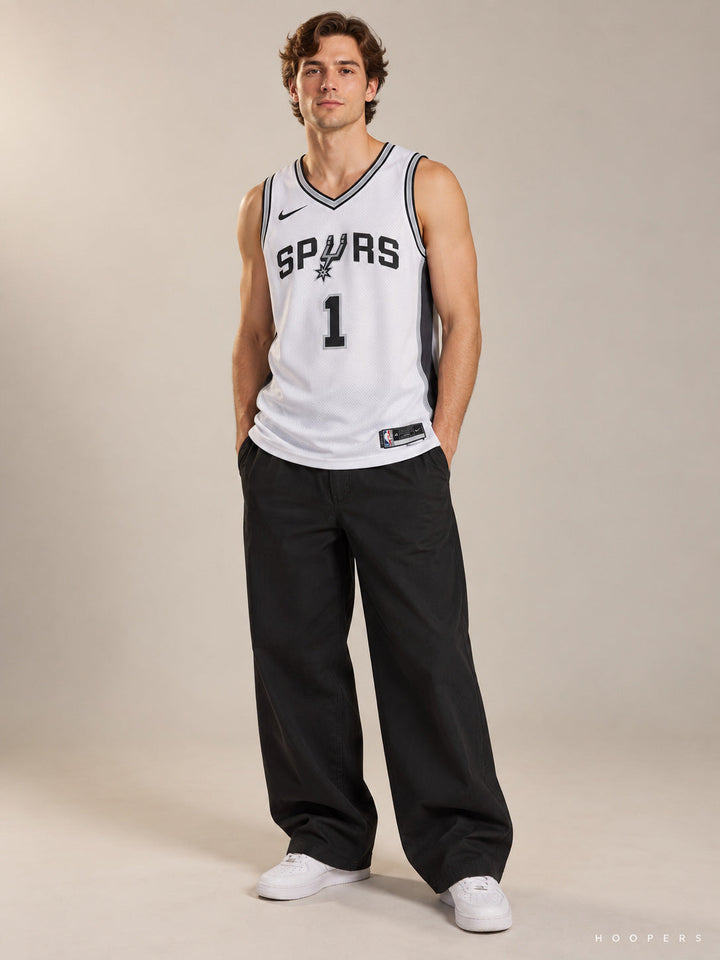 גופיית NBA ויקטור וומבניאמה סן אנטוניו ספרס – לבן — מבט קדמי