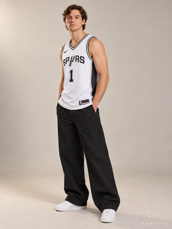 גופיית NBA ויקטור וומבניאמה סן אנטוניו ספרס – לבן — מבט צד