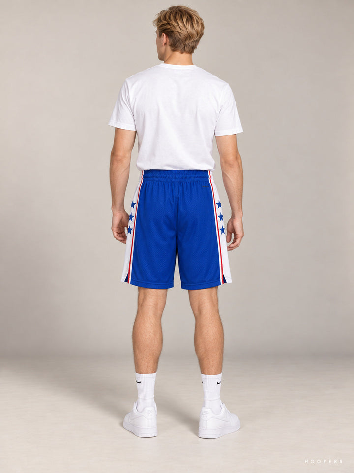 מכנסי NBA פילדלפיה 76ers – כחול — מבט אחורי