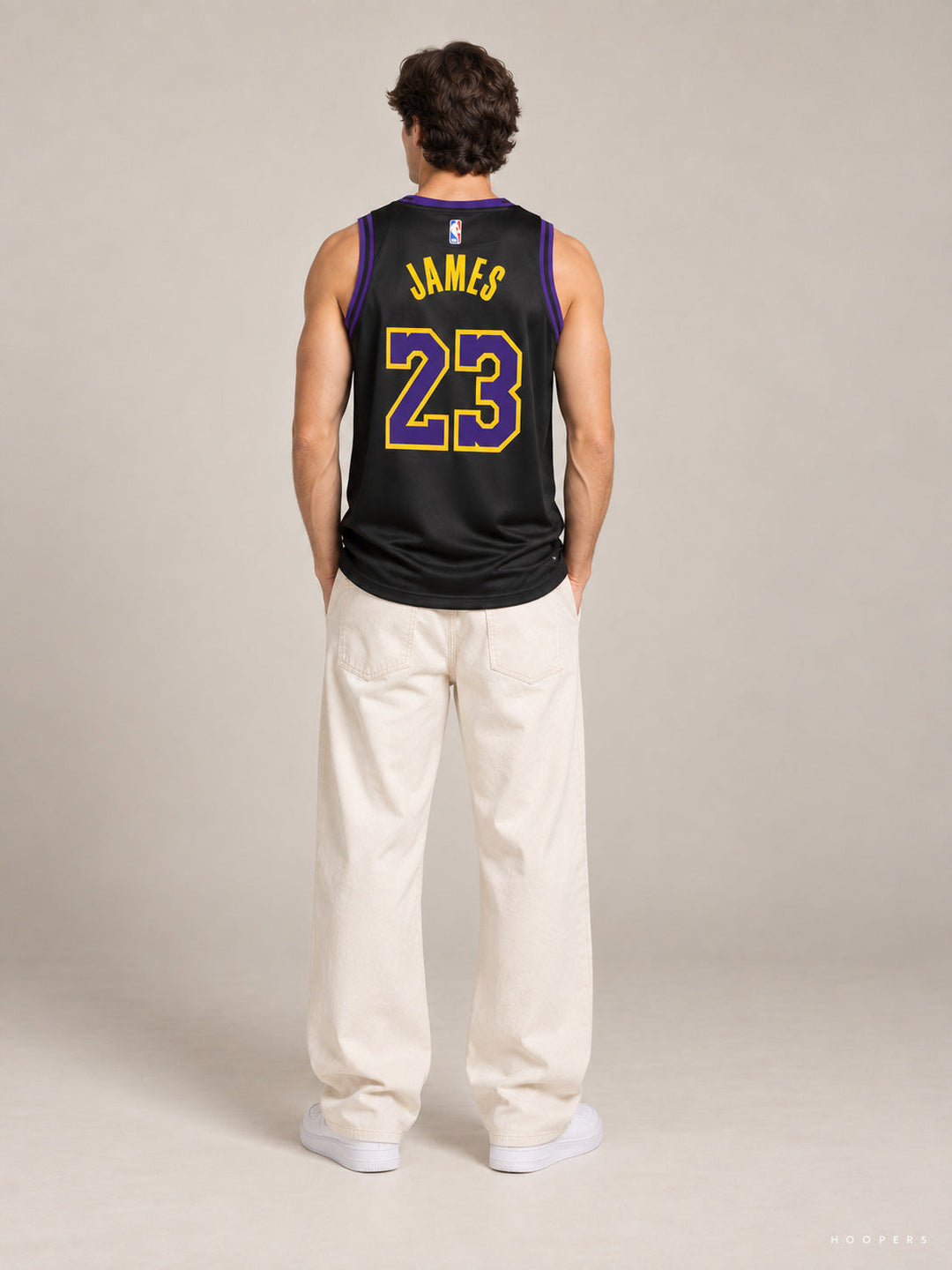 גופיית NBA לברון ג'יימס לוס אנג'לס לייקרס – City Edition — מבט אחורי