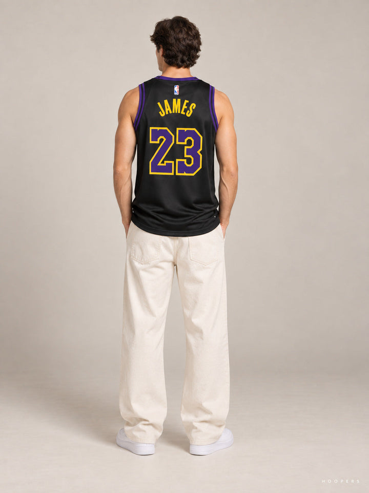 גופיית NBA לברון ג'יימס לוס אנג'לס לייקרס – City Edition — מבט אחורי