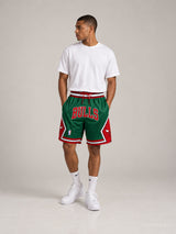 מכנסי NBA – Chicago Bulls (שיקגו בולס) ירוק אדום