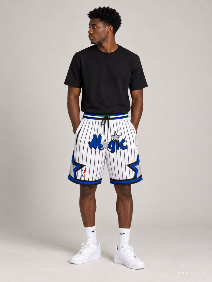 מכנסי NBA – Orlando Magic (אורלנדו מג'יק) לבן כחול — מבט קדמי