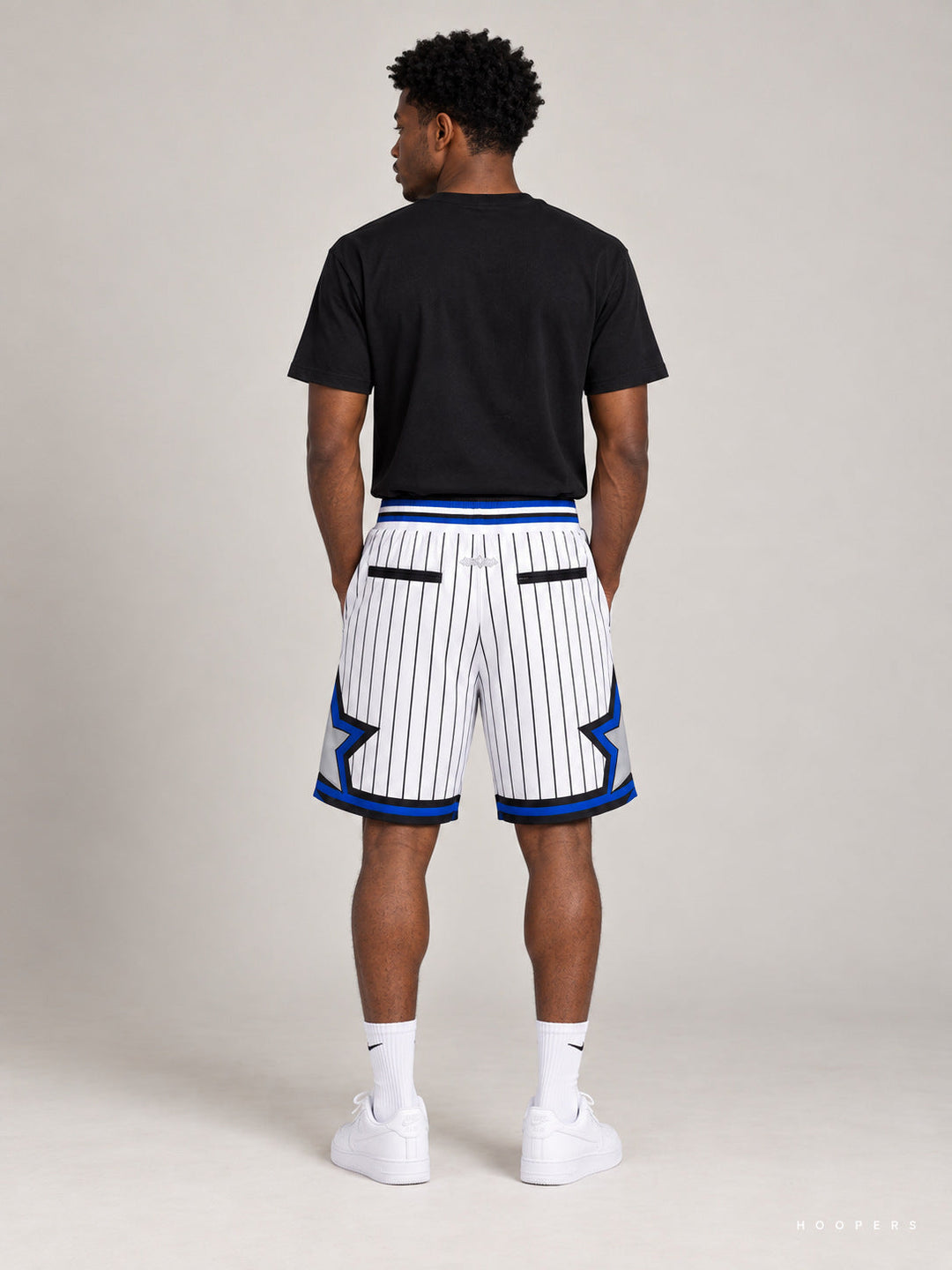 מכנסי NBA – Orlando Magic (אורלנדו מג'יק) לבן כחול — מבט אחורי