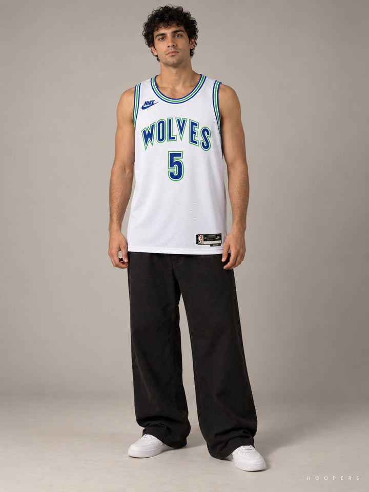 גופיית NBA אנתוני אדוארדס מינסוטה טימברוולבס – לבן ירוק — מבט קדמי