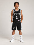 מכנסי NBA לילדים סן אנטוניו ספרס – שחור | HOOPERS