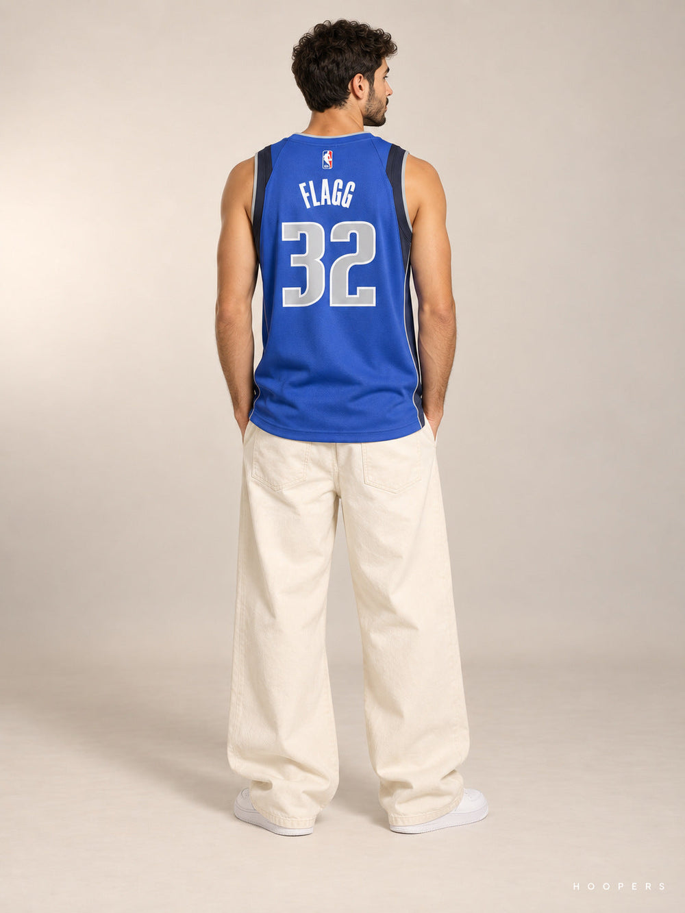 גופיית NBA קופר פלאג דאלאס מאבריקס – כחול Icon Edition 2025 — מבט אחורי
