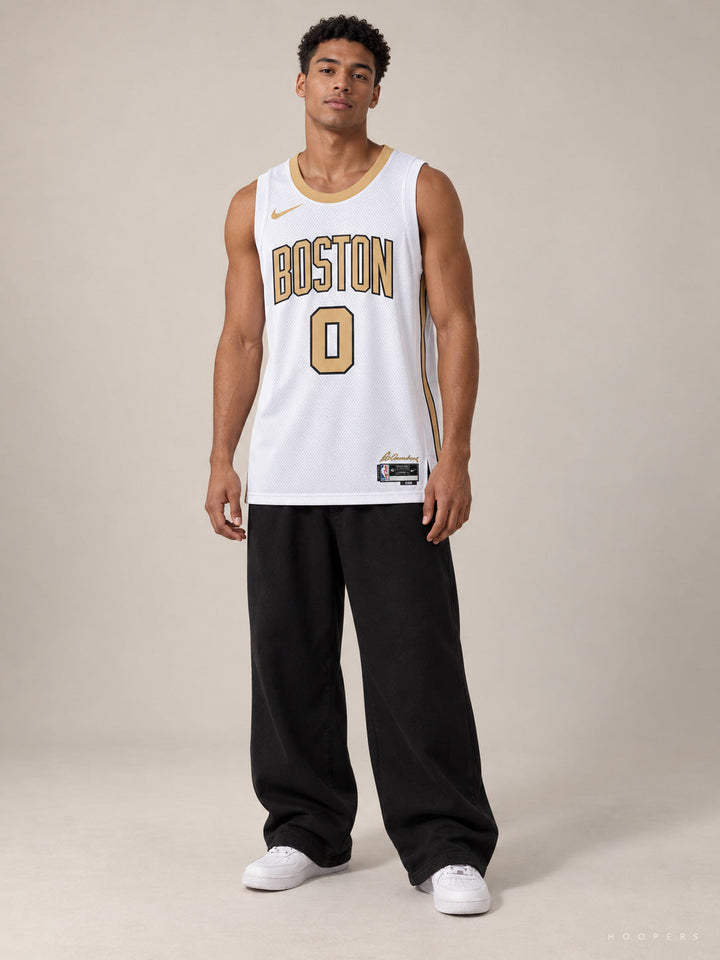 גופיית NBA ג'ייסון טייטום בוסטון סלטיקס – White City Edition 2025/26 — מבט קדמי