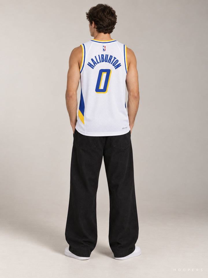 גופיית NBA טייריס האליברטון אינדיאנה פייסרס – White City Edition 2025/26 — מבט אחורי
