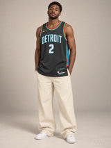 גופיית NBA קייד קאנינגהאם דטרויט פיסטונס – Charcoal City Edition 2025/26