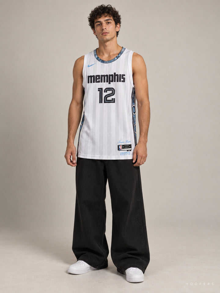 גופיית NBA ג'ה מוראנט ממפיס גריזליס – White City Edition 2025/26 — מבט קדמי