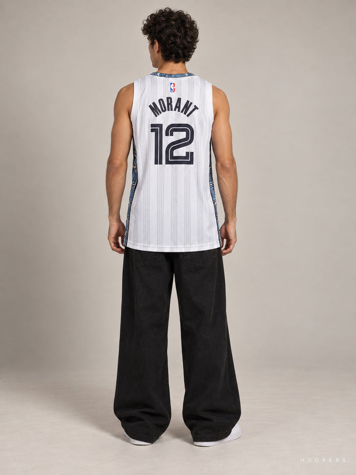 גופיית NBA ג'ה מוראנט ממפיס גריזליס – White City Edition 2025/26 — מבט אחורי